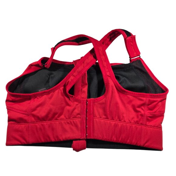 Constantly Varied Gear Womens Red Zip Front Sports Bra Medium fitness exercise - Picture 2 of 5